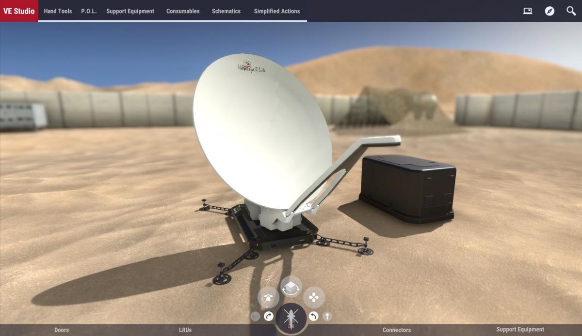 DiSTI virtual environment model of Hawkeye III Lite Radar 