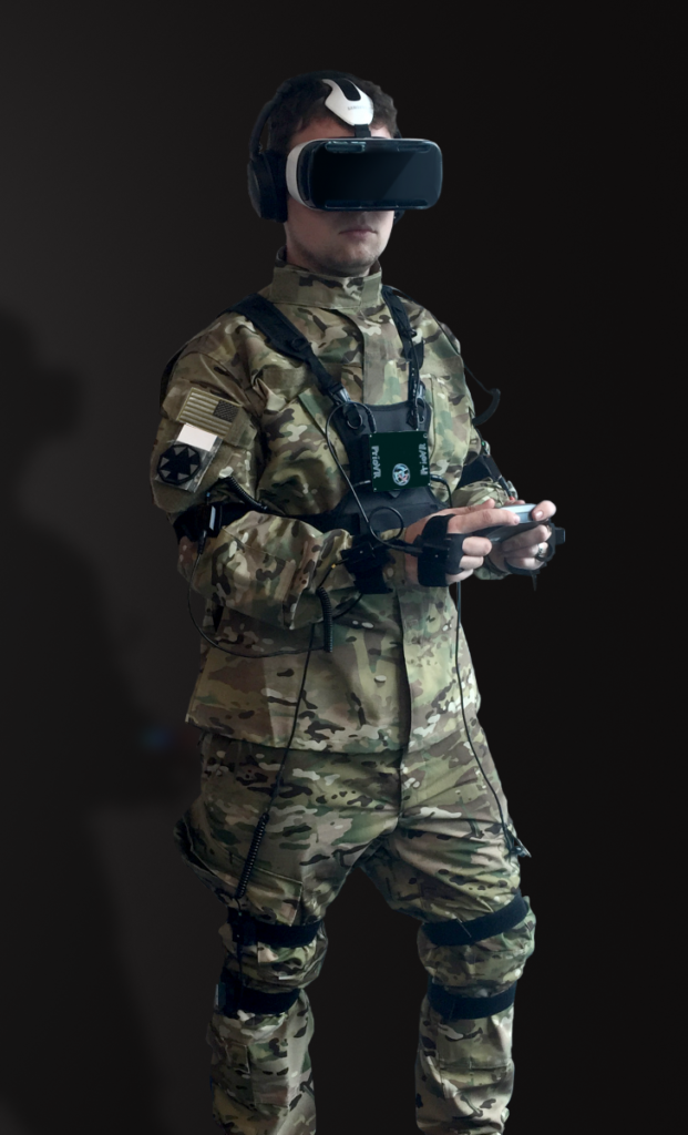 Image of soldier using the ADVISOR app from Charles River Analytics.