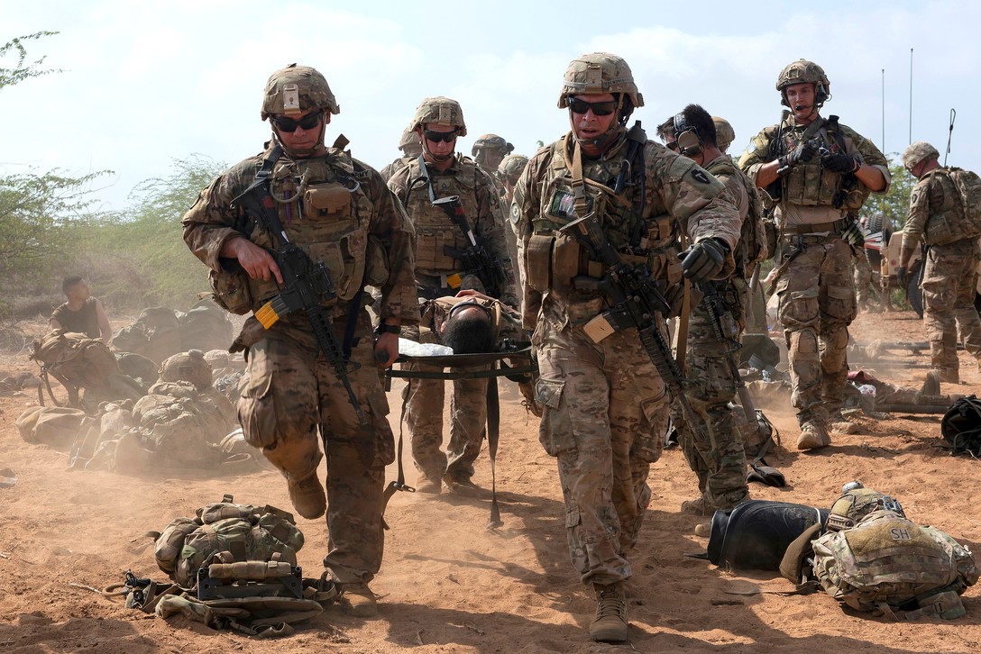 Image of soldiers for DoD and Charles River Analytics project.