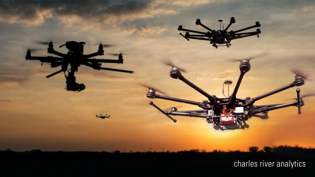 Image of drones invasion